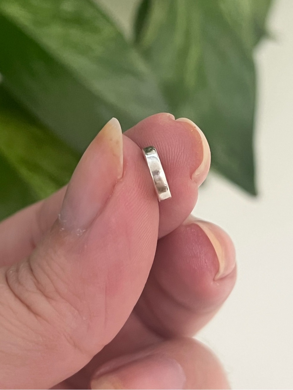 Rare Vintage Pandora Smooth Plain Spacer Charm, Minimalist, Retired, 925 Silver